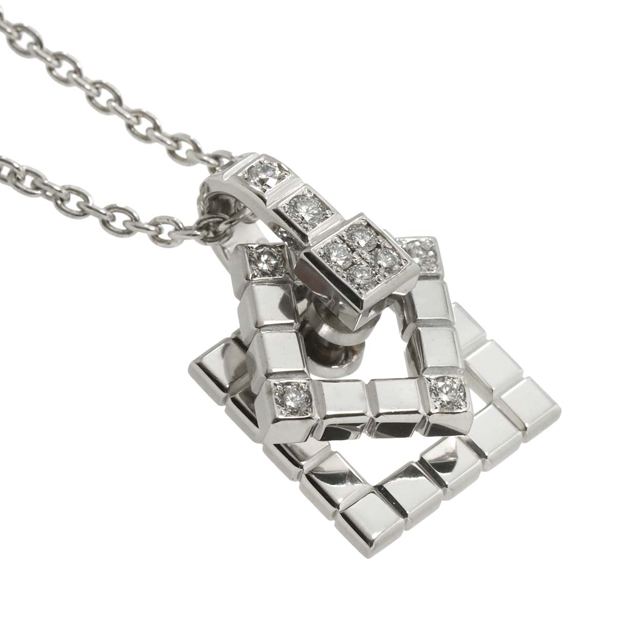 Diamond 0.30ct Necklace 18K White Gold 750