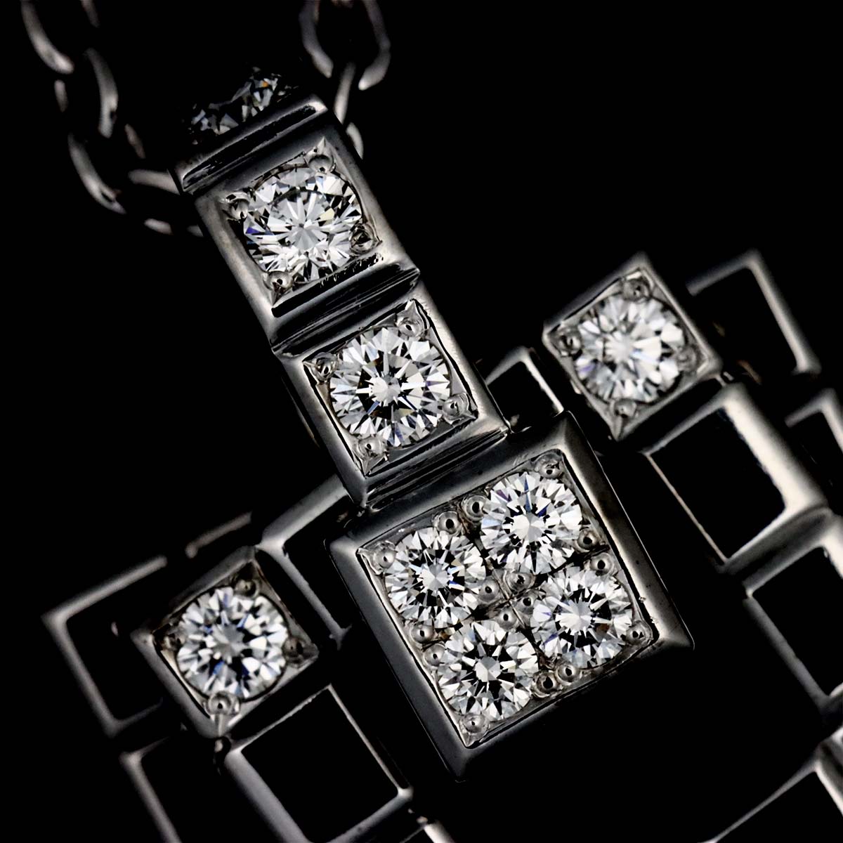 Diamond 0.30ct Necklace 18K White Gold 750