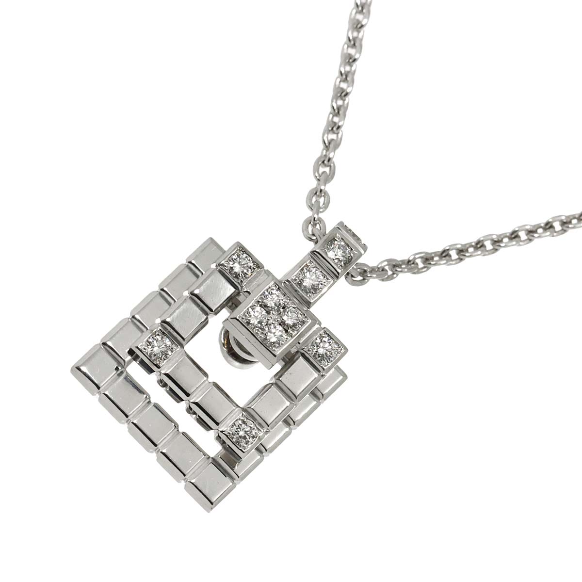 Diamond 0.30ct Necklace 18K White Gold 750