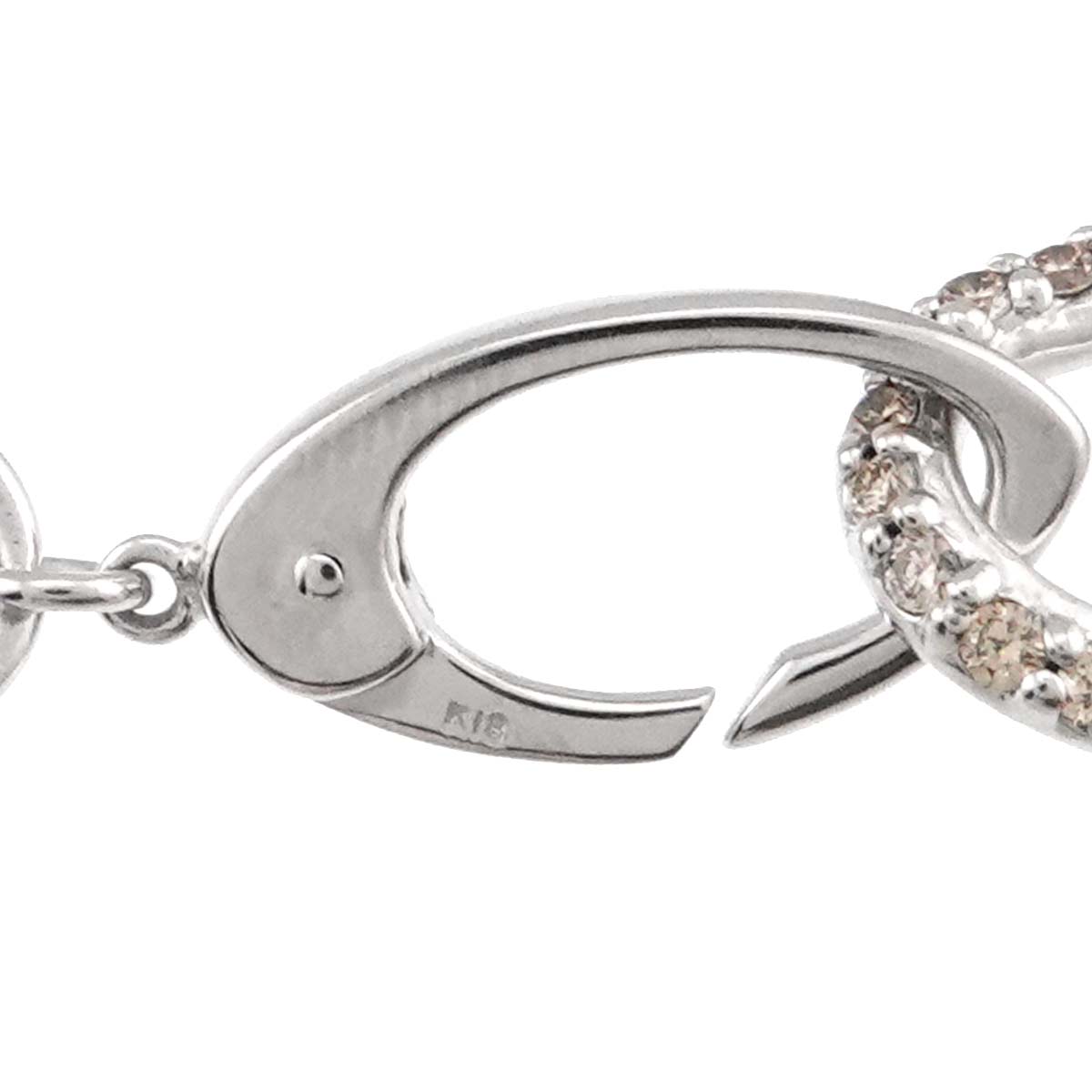 BrownDiamond 1.30ct Necklace 18K White Gold 750