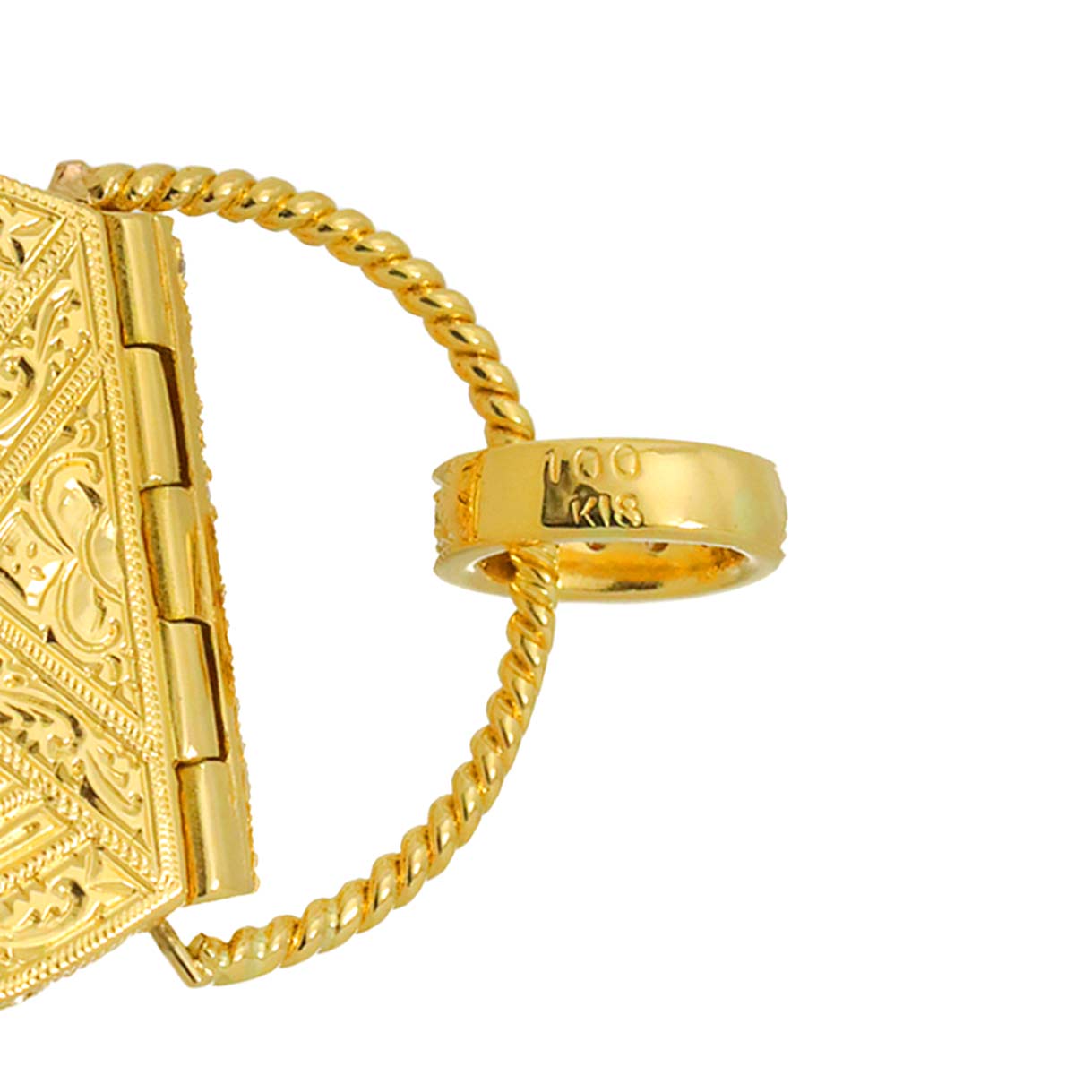 Diamond 1.00ct Pendant 18K YG Yellow Gold 750