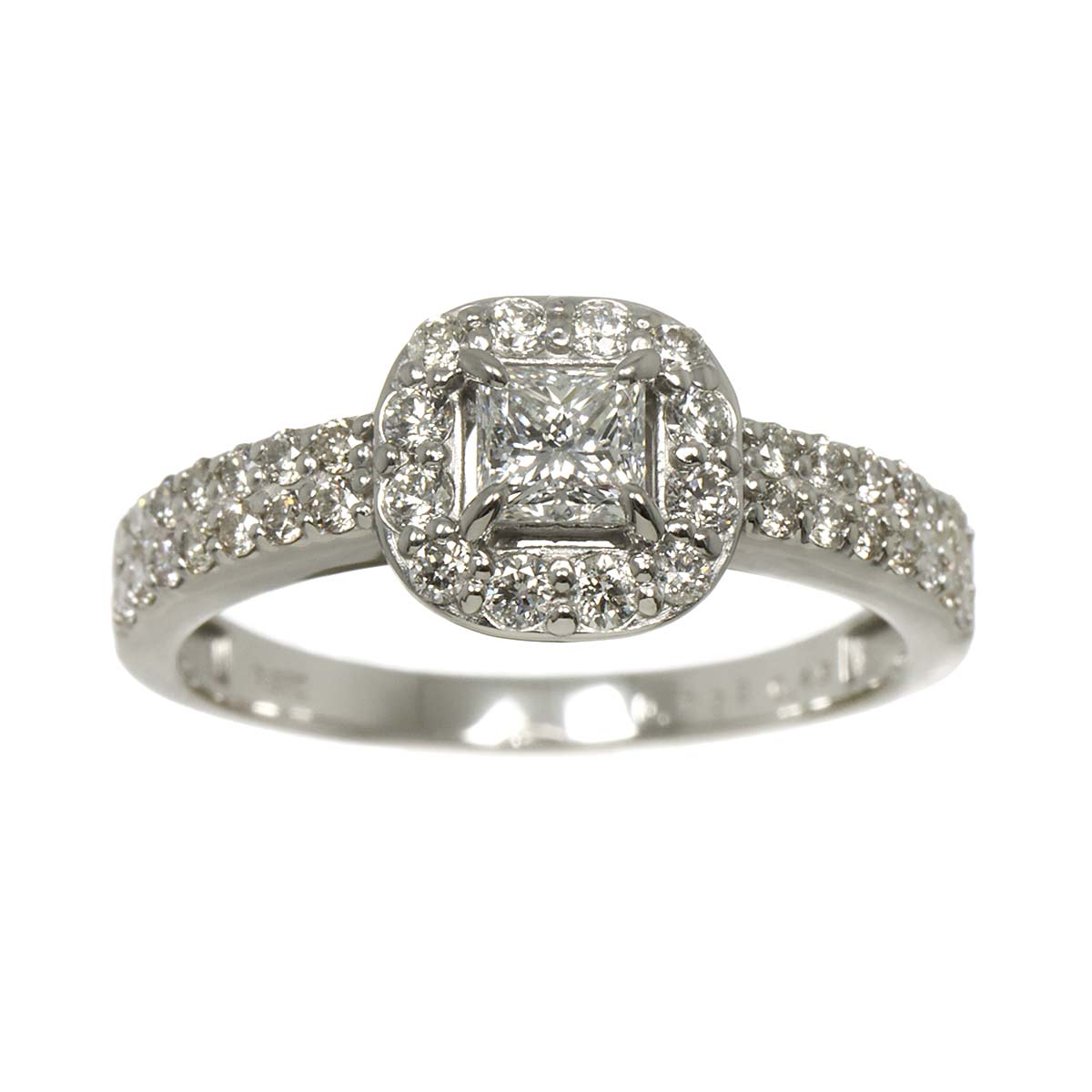 Diamond 0.45ct/0.333ctct Ring Pt Platinum size6.25-6.5(US)