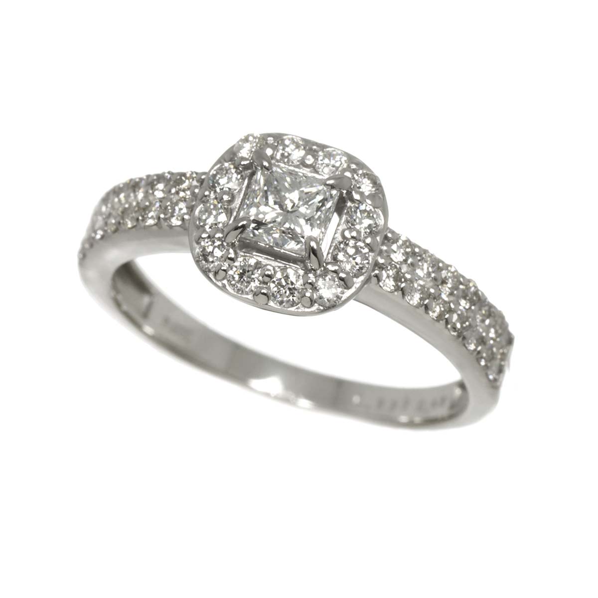 Diamond 0.45ct/0.333ctct Ring Pt Platinum size6.25-6.5(US)