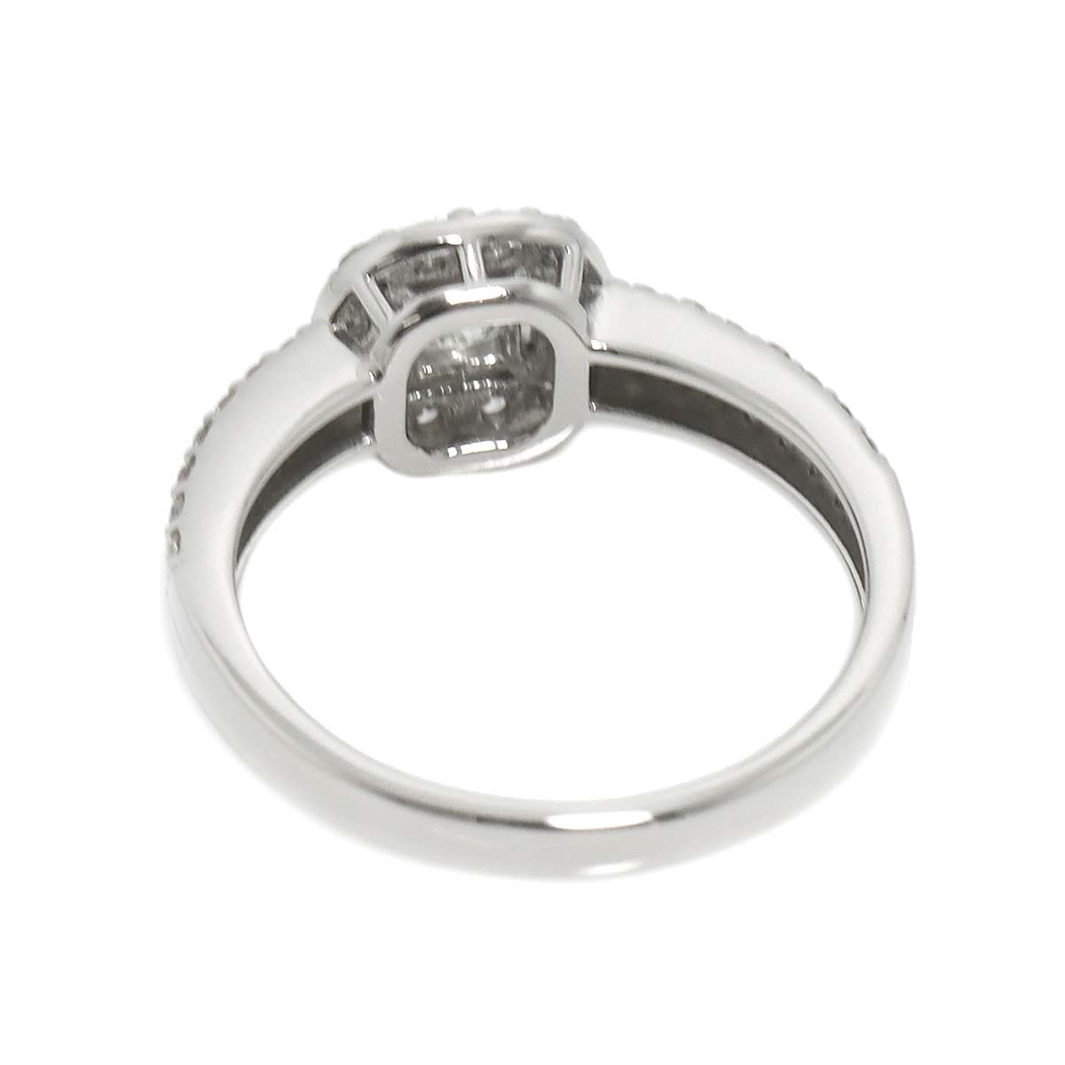 Diamond 0.45ct/0.333ctct Ring Pt Platinum size6.25-6.5(US)