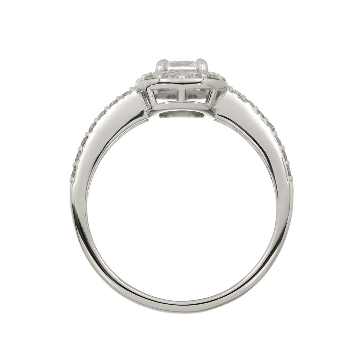 Diamond 0.45ct/0.333ctct Ring Pt Platinum size6.25-6.5(US)