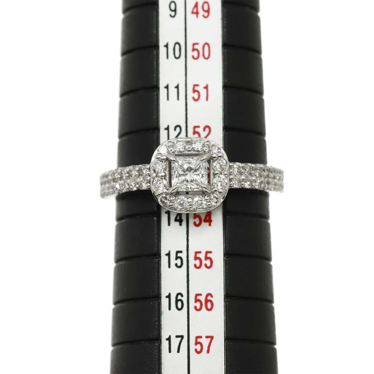 Diamond 0.45ct/0.333ctct Ring Pt Platinum size6.25-6.5(US)