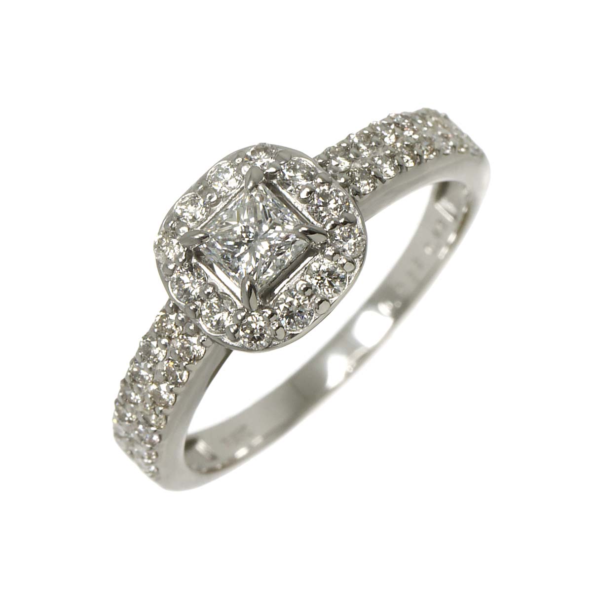 Diamond 0.45ct/0.333ctct Ring Pt Platinum size6.25-6.5(US)