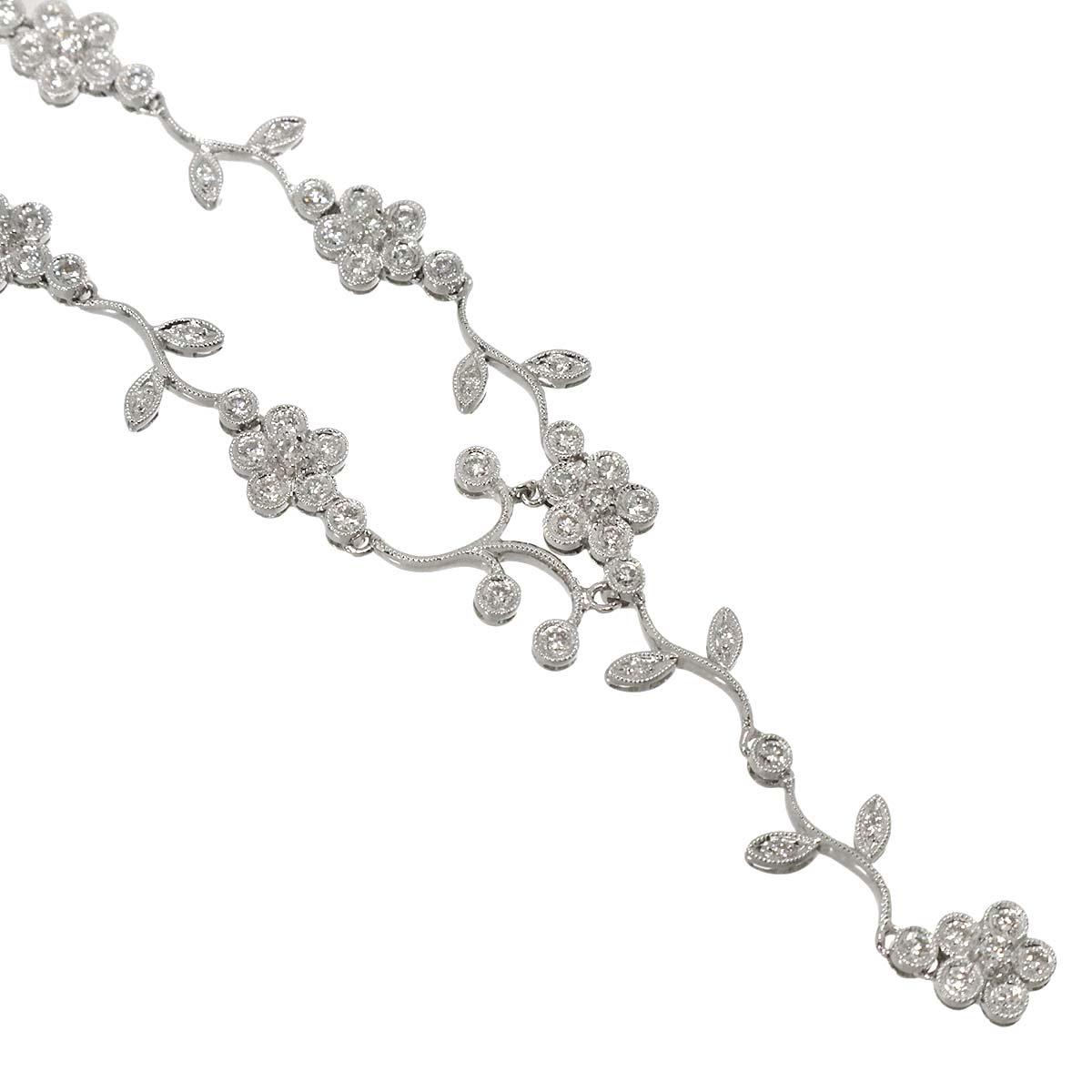 Diamond 2.00ct Necklace 18K WG White Gold 750