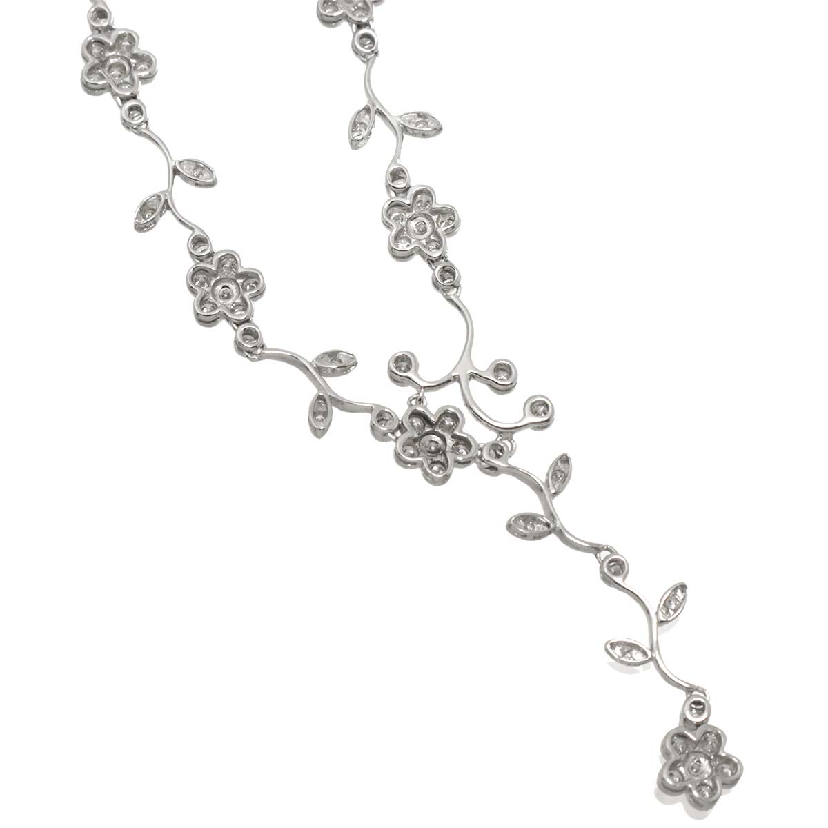 Diamond 2.00ct Necklace 18K WG White Gold 750