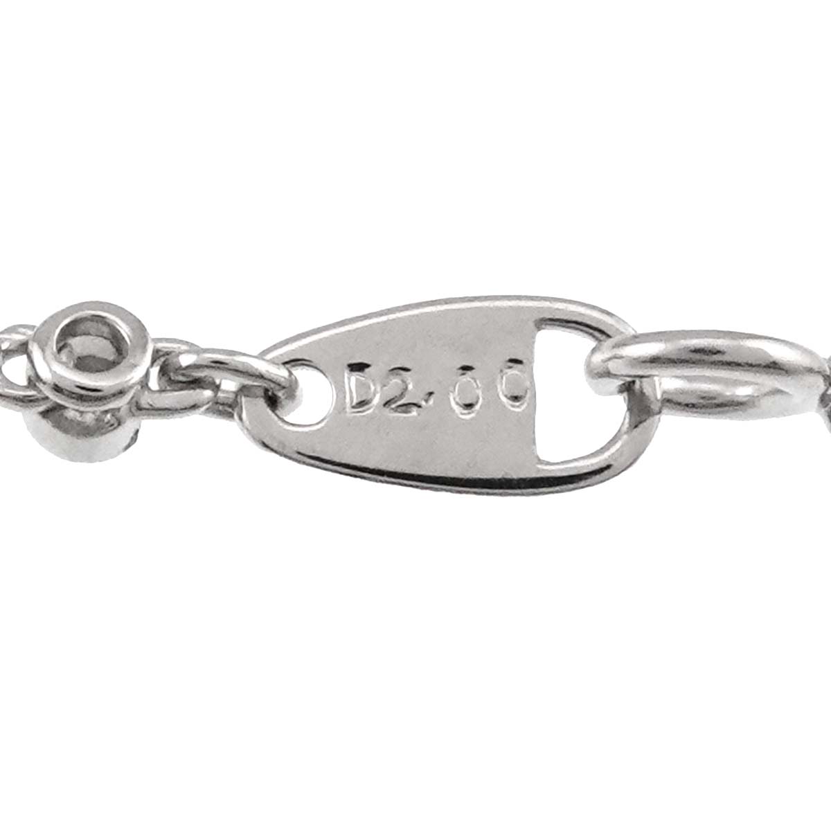 Diamond 2.00ct Necklace 18K WG White Gold 750