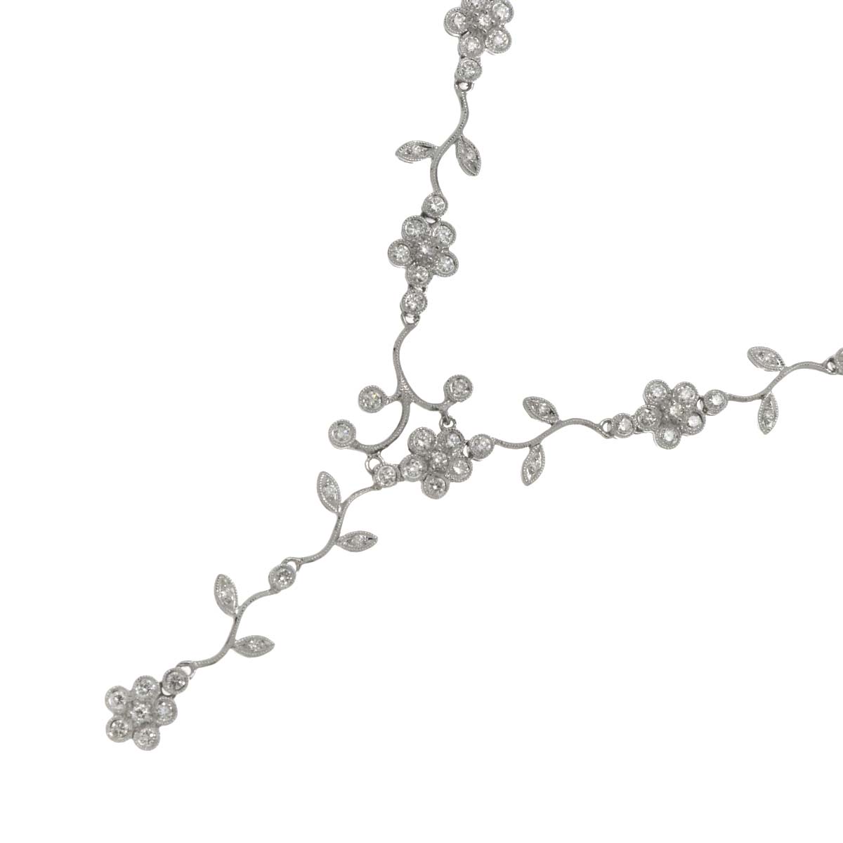 Diamond 2.00ct Necklace 18K WG White Gold 750