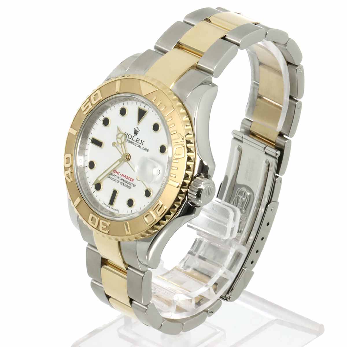 Yacht Master Roresol 16623 Serial Z 750 Yellow Gold Mens Watch