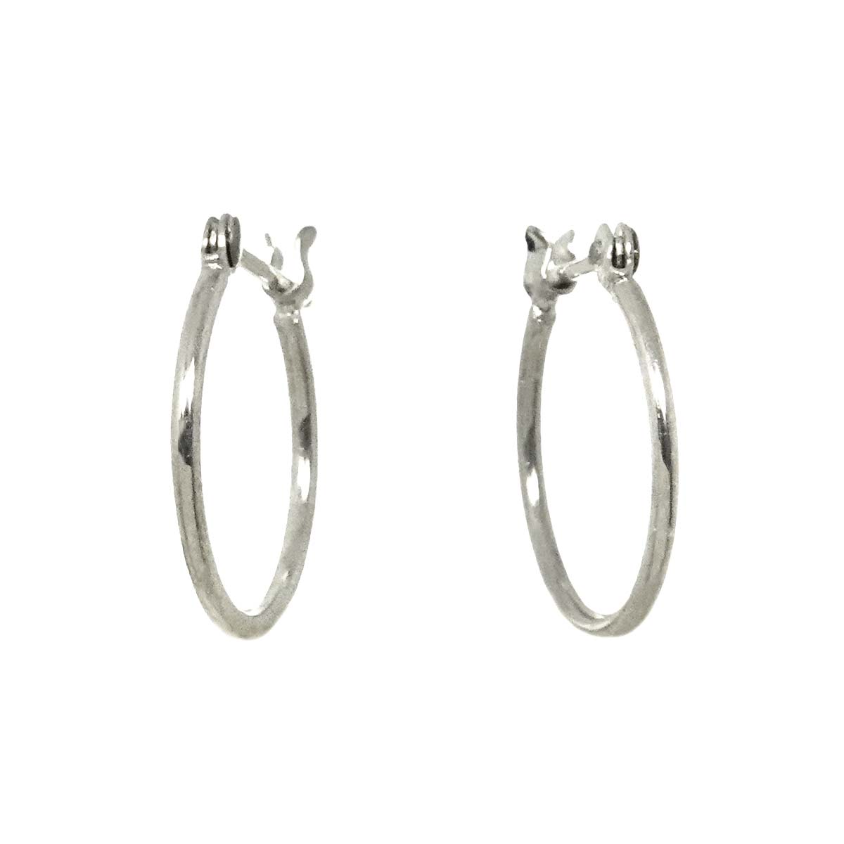 Earrings Pierced 18K WG White Gold 750