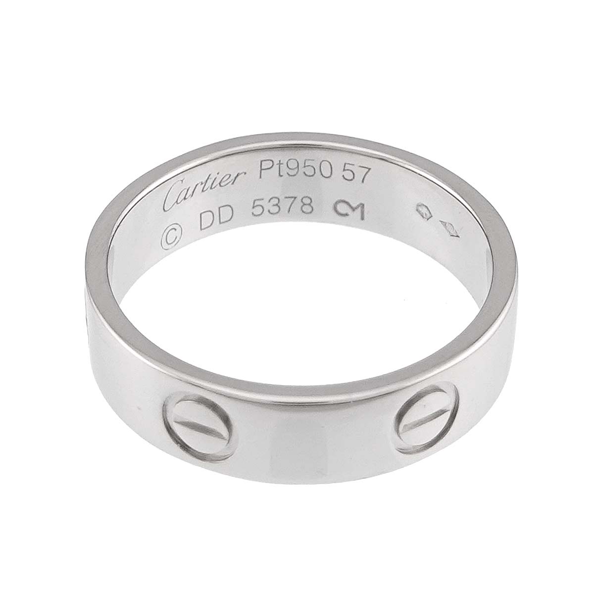 Love Ring Platinum Size57 7.5-7.75(US)