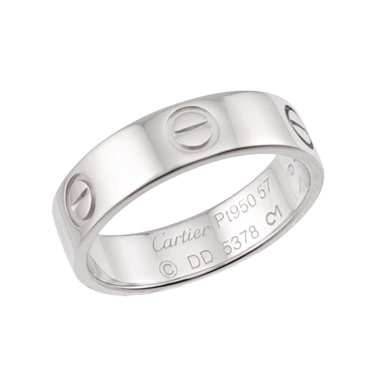 Love Ring Platinum Size57 7.5-7.75(US)