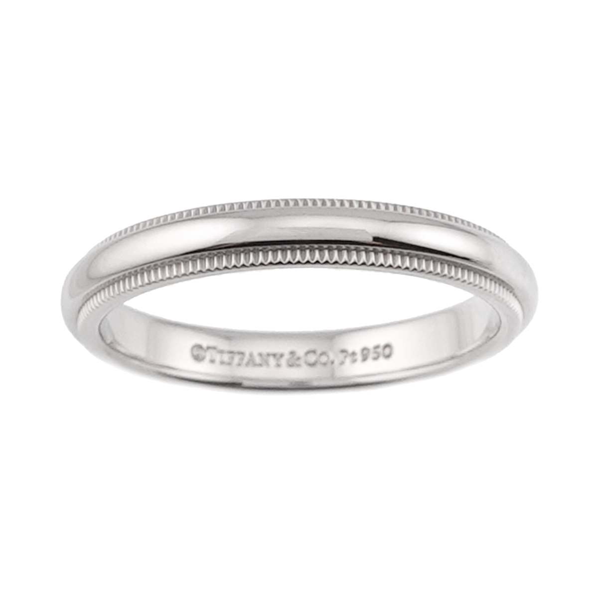 Milgrain Band Ring Pt Platinum Size7.25(US)