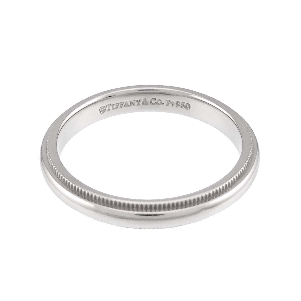 Milgrain Band Ring Pt Platinum Size7.25(US)