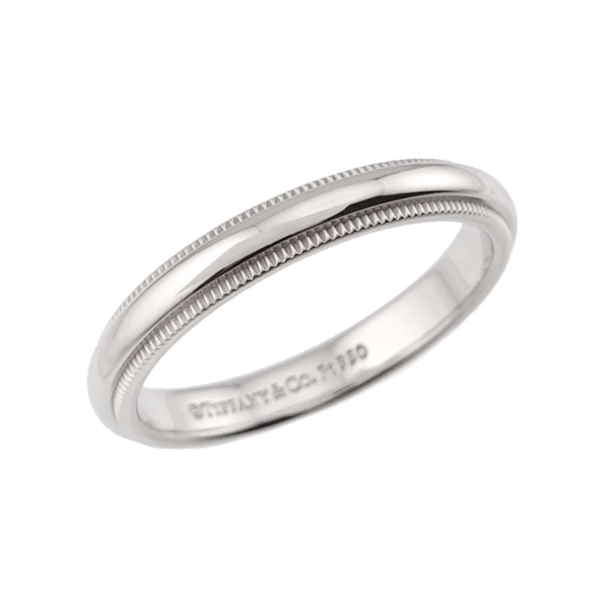 Milgrain Band Ring Pt Platinum Size7.25(US)