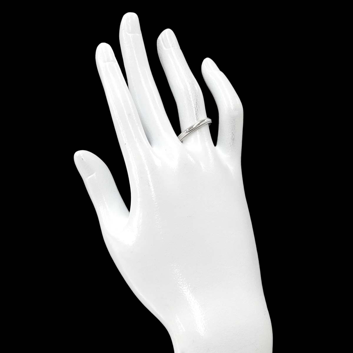 Milgrain Band Ring Pt Platinum Size7.25(US)