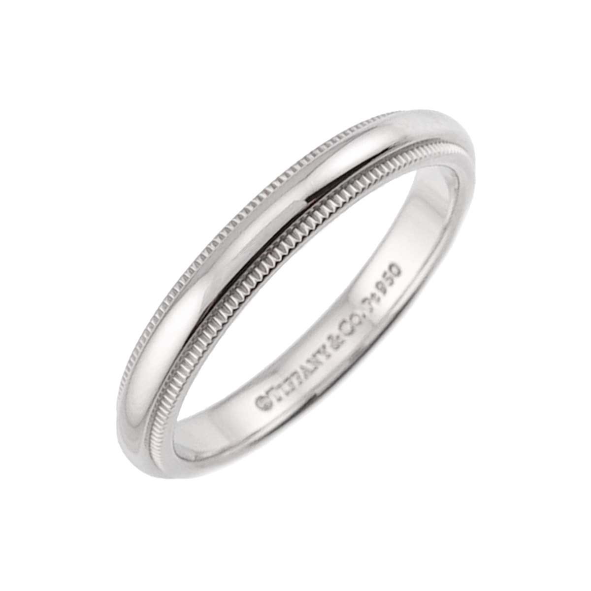 Milgrain Band Ring Pt Platinum Size7.25(US)