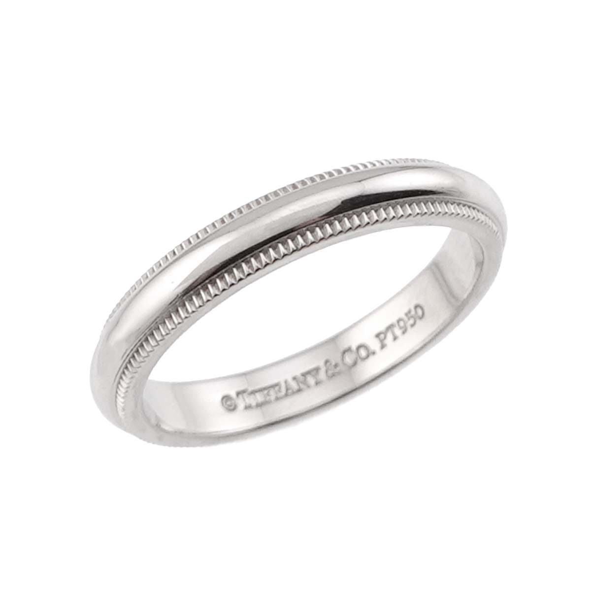 Milgrain Band Ring Pt Platinum Size5.25(US)