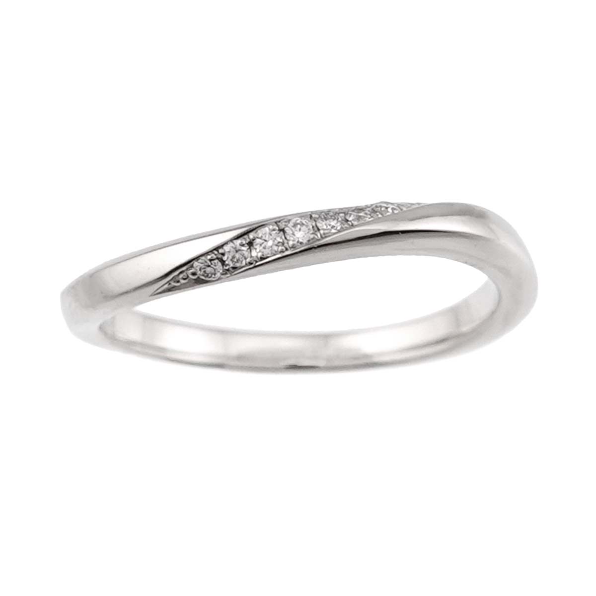 ASAHA Diamond Ring Platinum Size4.5(US)