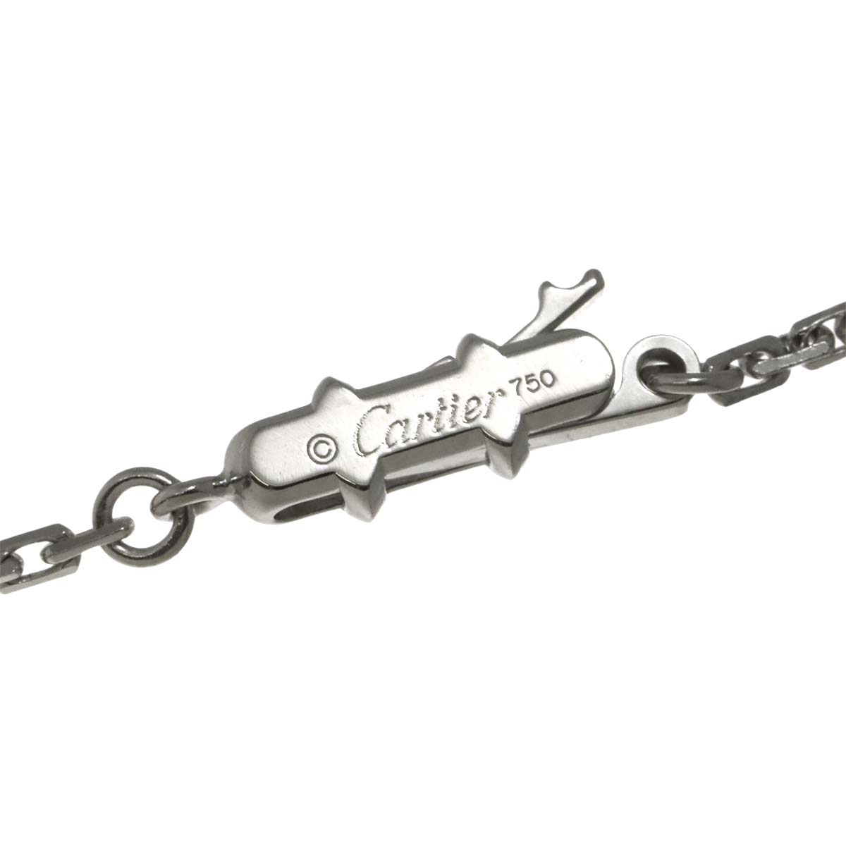 Happy birthday Necklace 18K White Gold 750