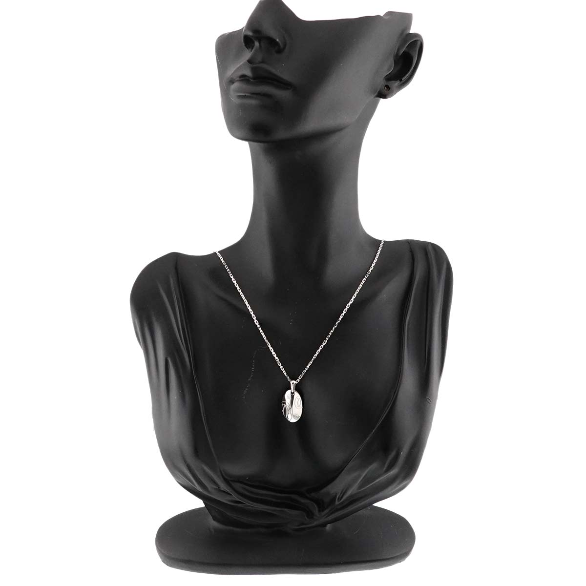 Happy birthday Necklace 18K White Gold 750