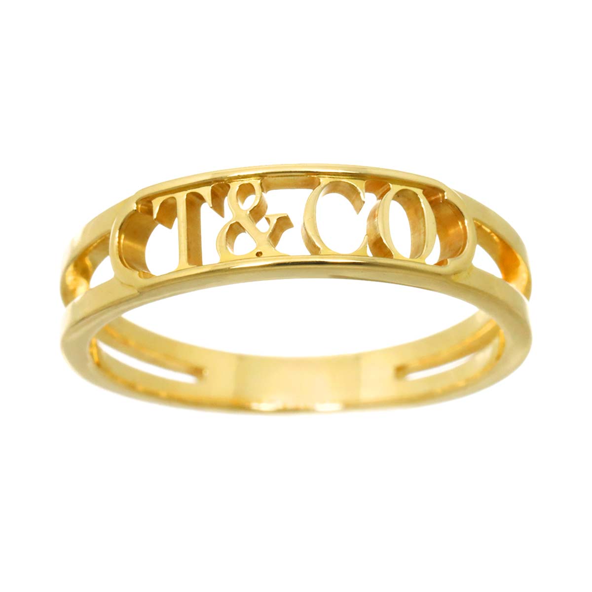 Logo Ring 18K Yellow Gold 750 size6.5-6.75(US)