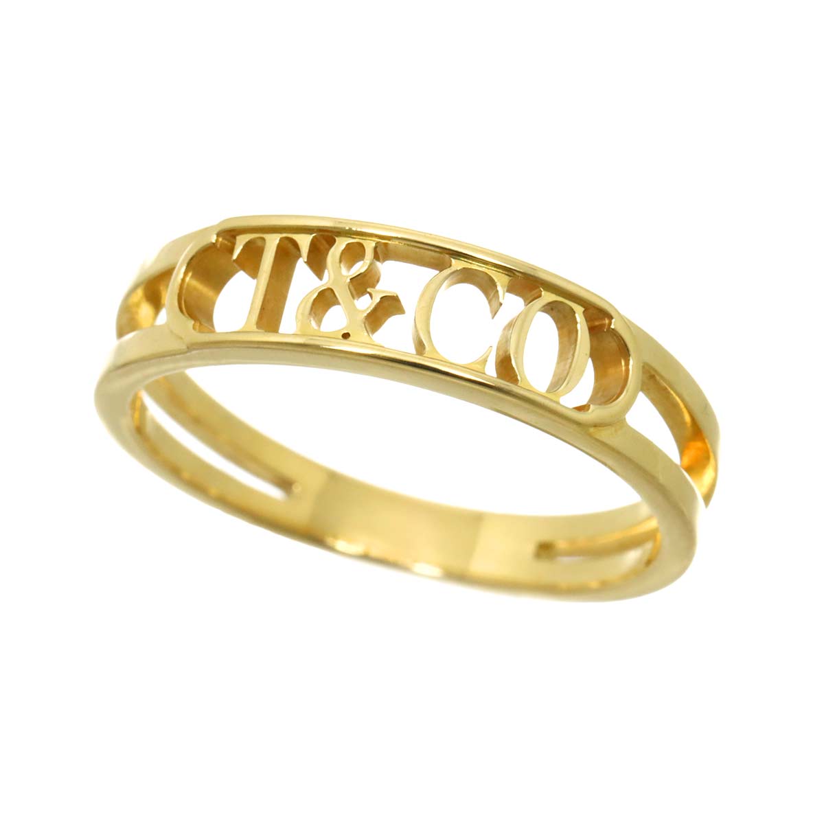 Logo Ring 18K Yellow Gold 750 size6.5-6.75(US)