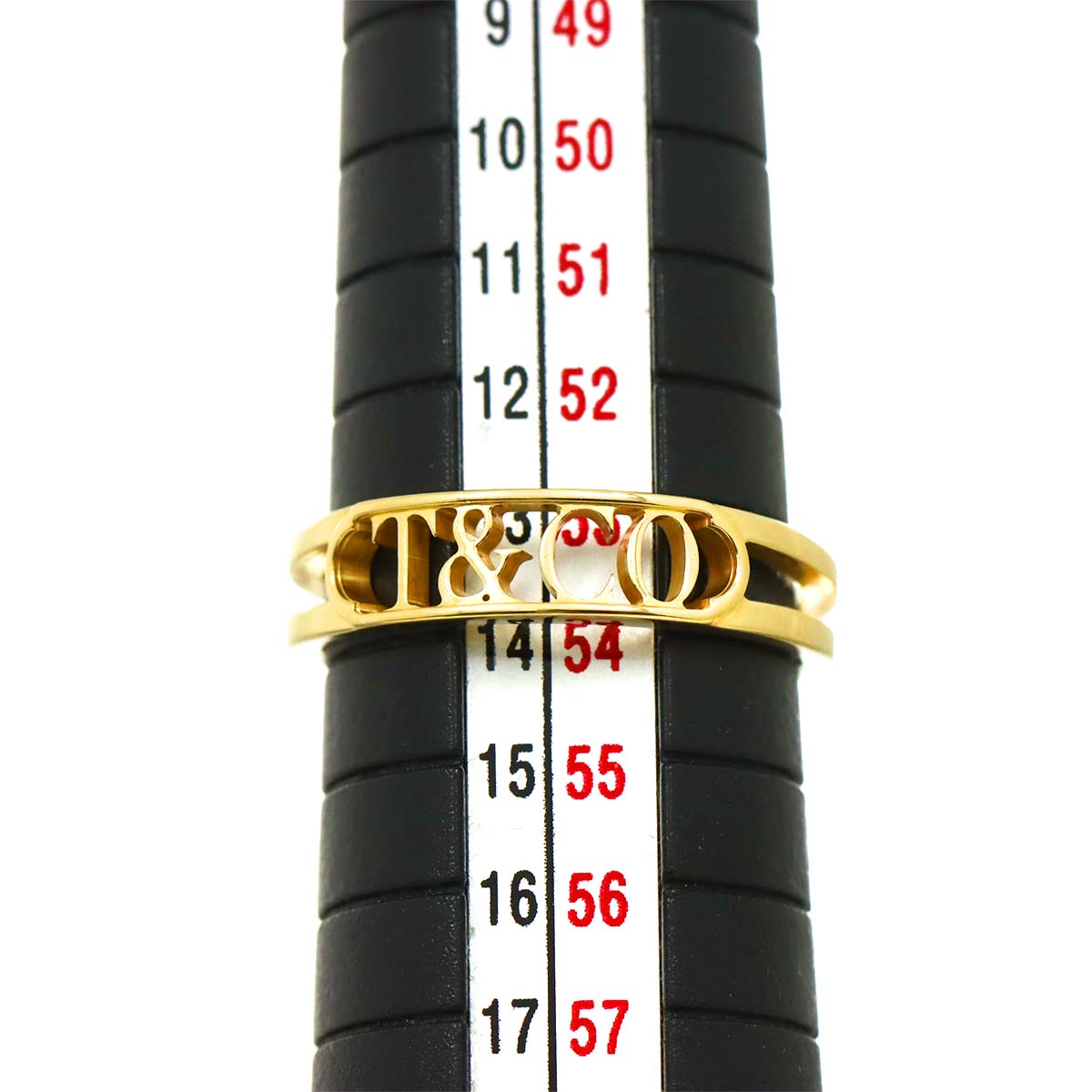 Logo Ring 18K Yellow Gold 750 size6.5-6.75(US)