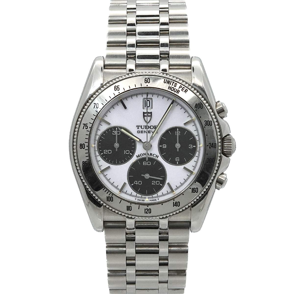 Monarch 15900 Chronograph Quartz White Dial Mens Watch