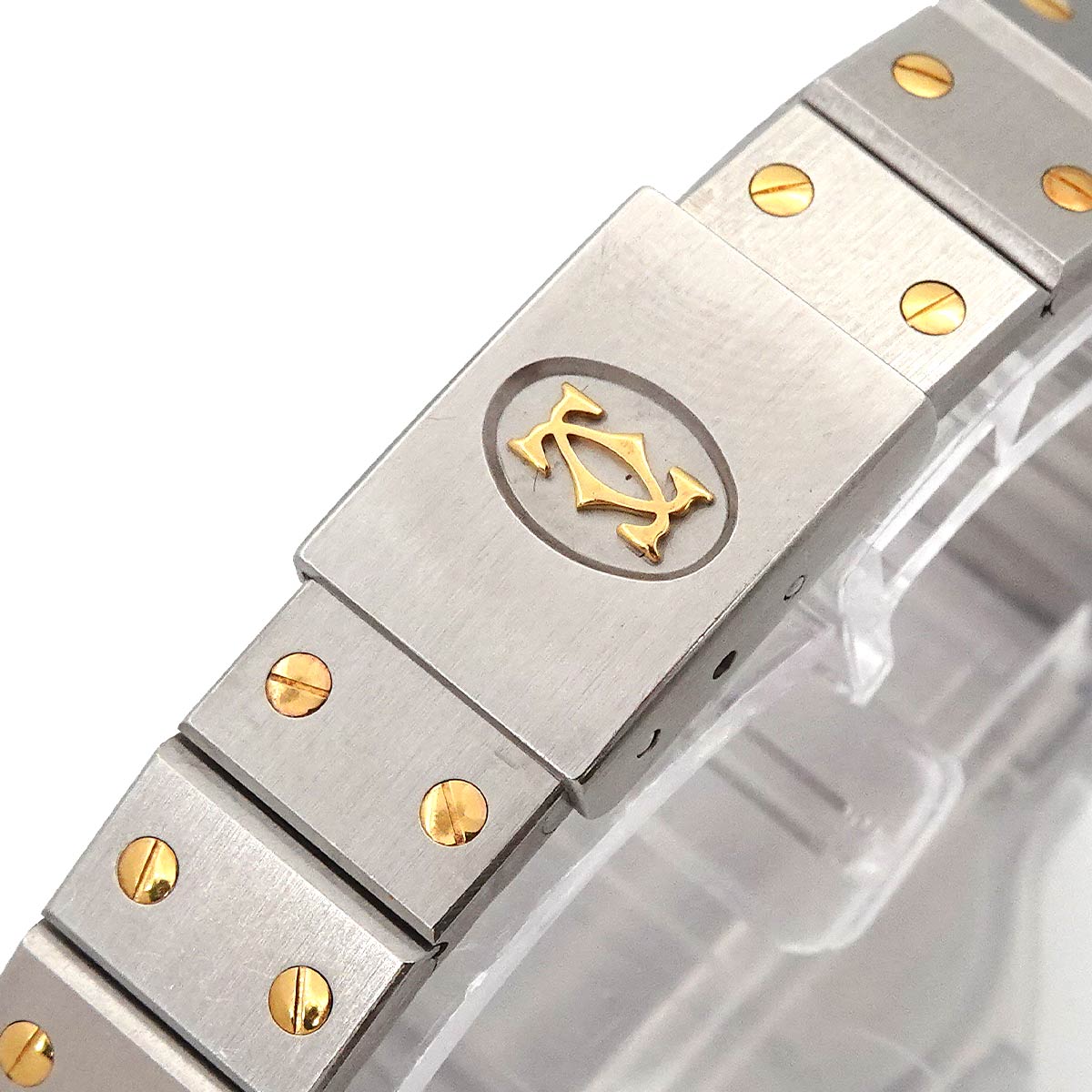 Santos Octagon SM W2001683 YG Quartz cream Dial Ladies