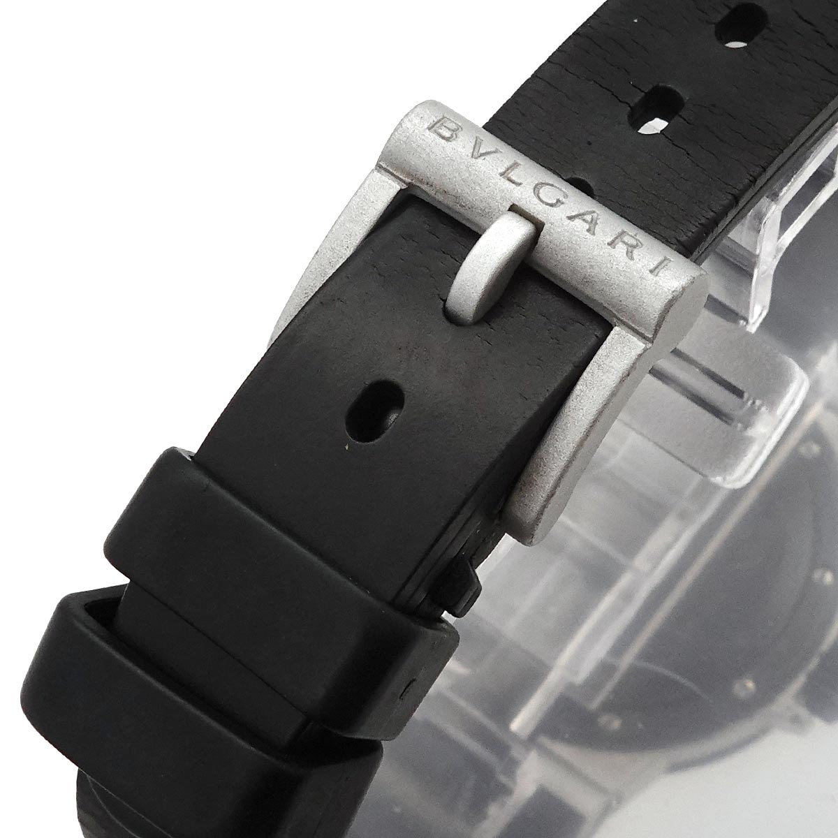 Aluminum AL29A Date Quartz Silver Dial Ladies Rubber Belt