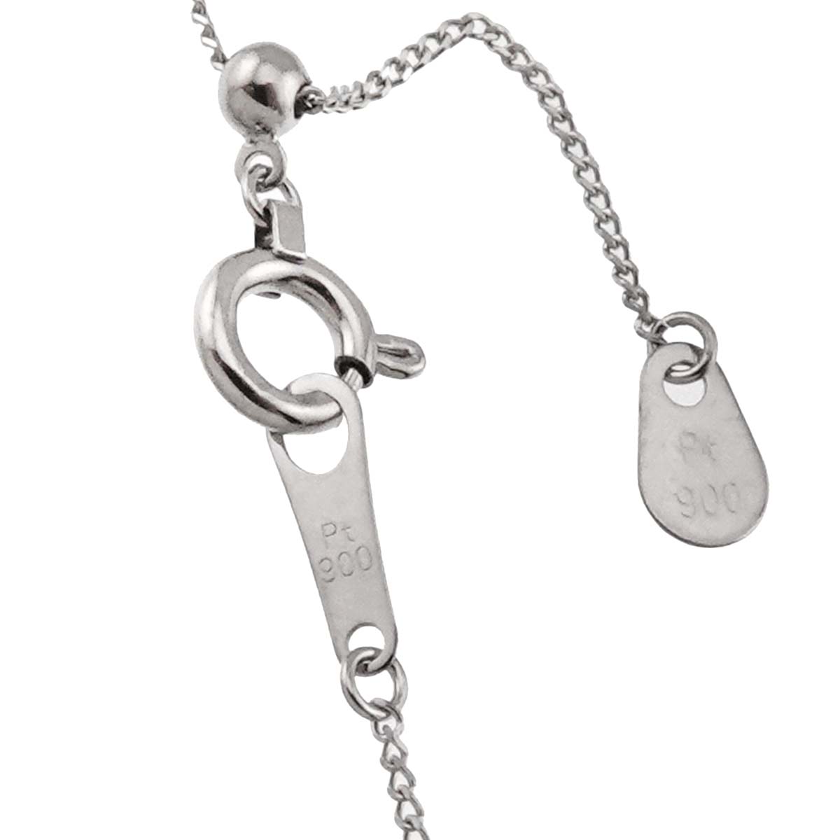 Diamond 2.00ct Necklace Pt 18K YG 750 Platinum