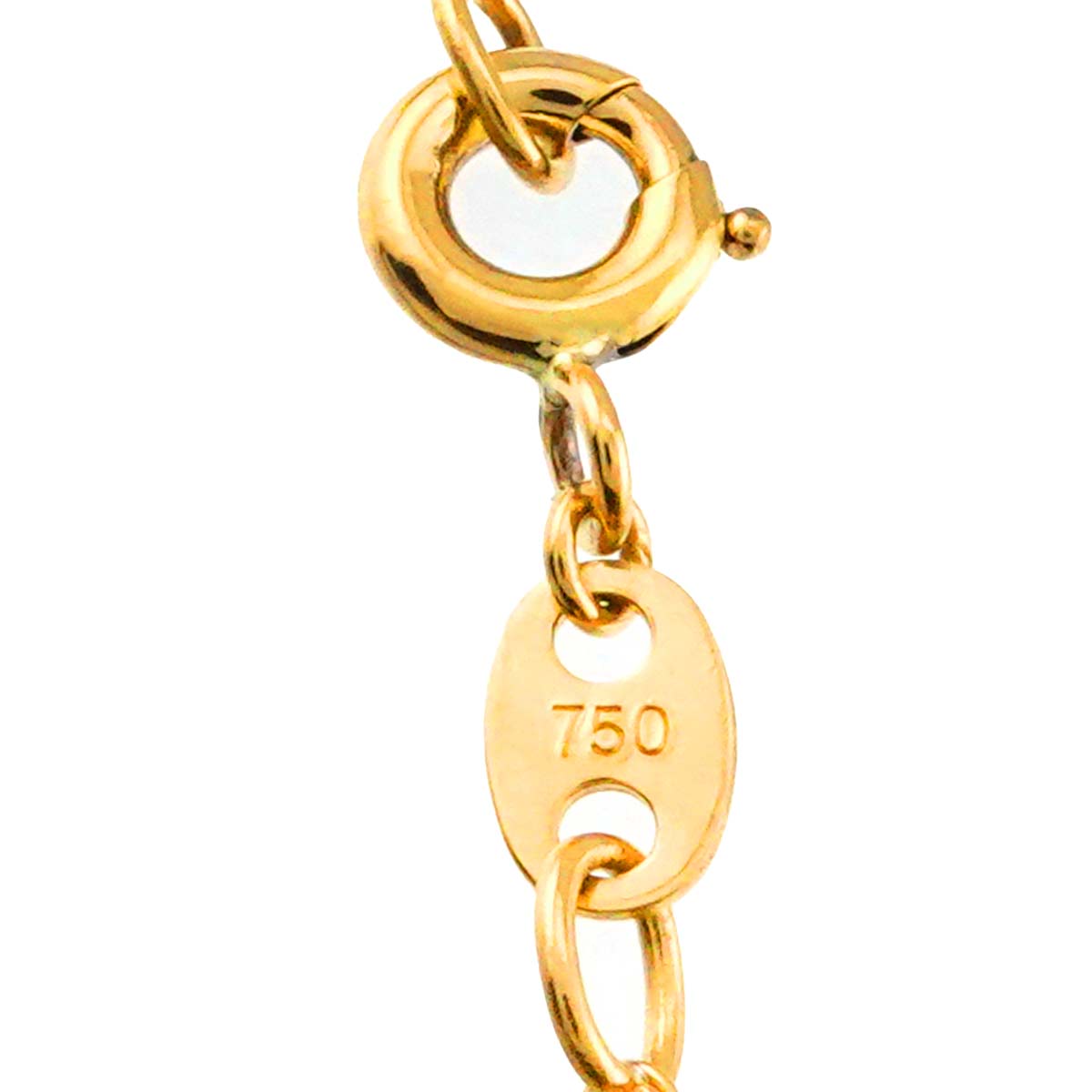 Diamond Necklace 18K Yellow Gold 750