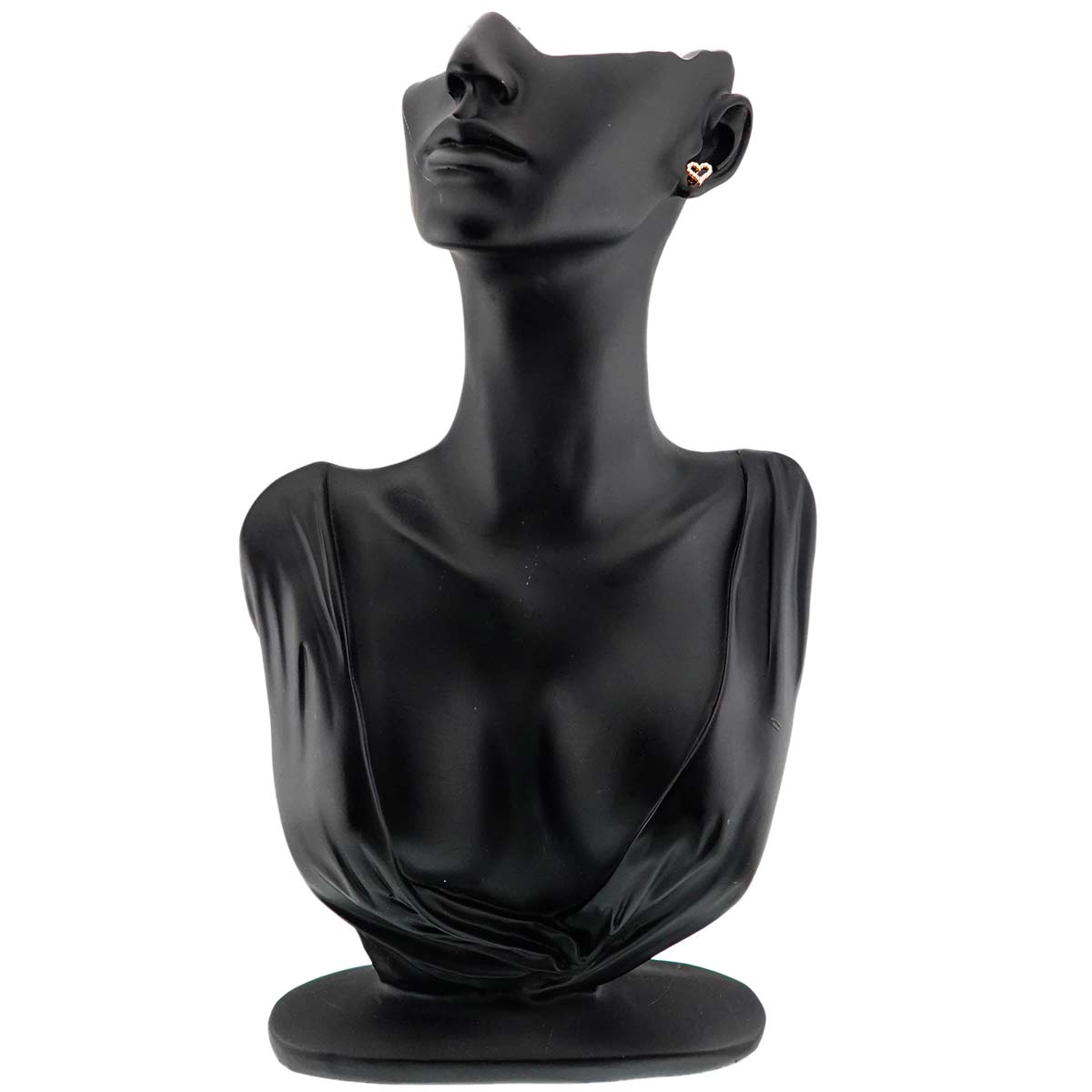 Sentimental Heart Diamond Earrings Pierced 18K PG 750