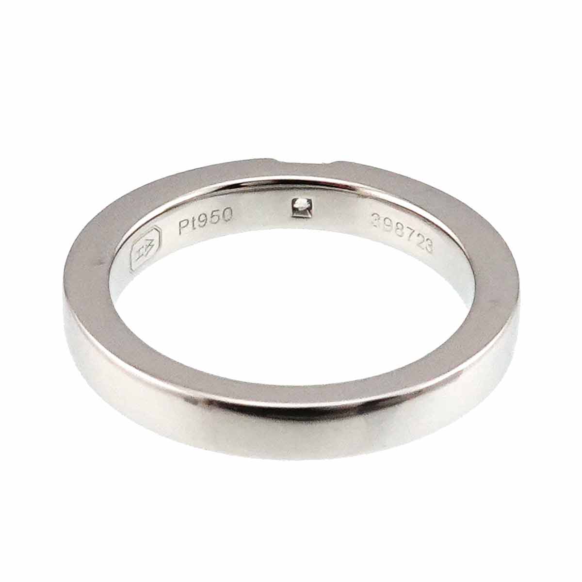 Princess Diamond Ring Pt Platinum size4-4.5(US)