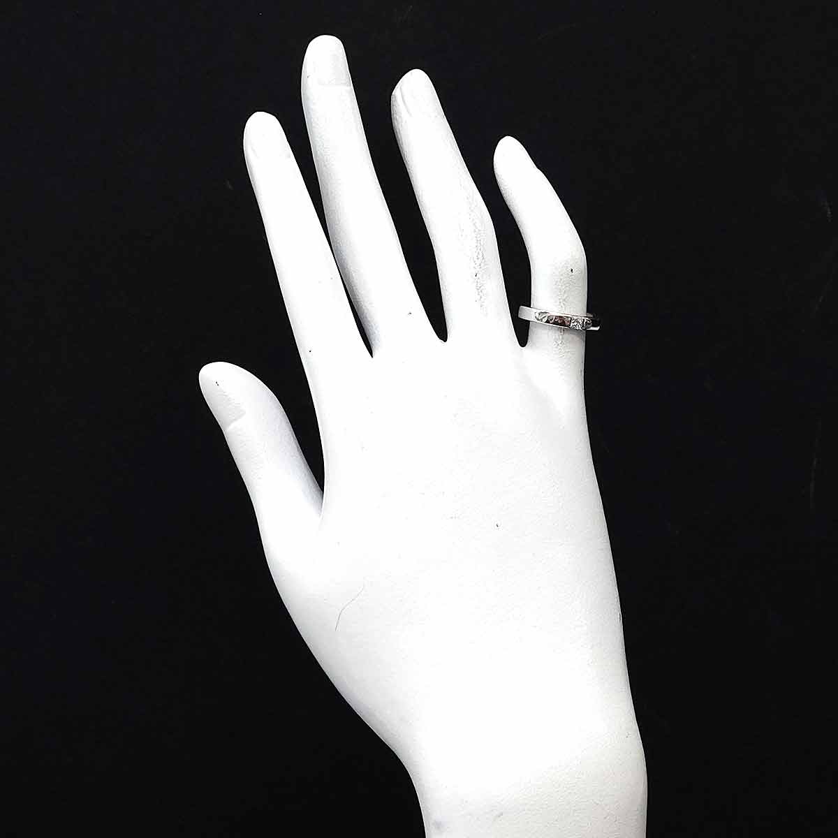 Princess Diamond Ring Pt Platinum size4-4.5(US)