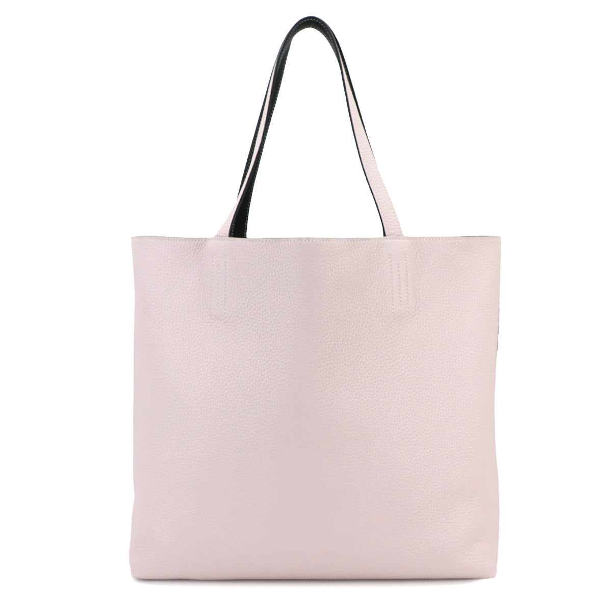 Double Sens 45 Tote Bag Taurillon Clemence Black Rose Darling