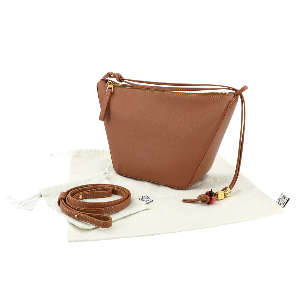 Hammock Hobo Bag Shoulder Bag Mini Leather Tan Brown A538G13X01