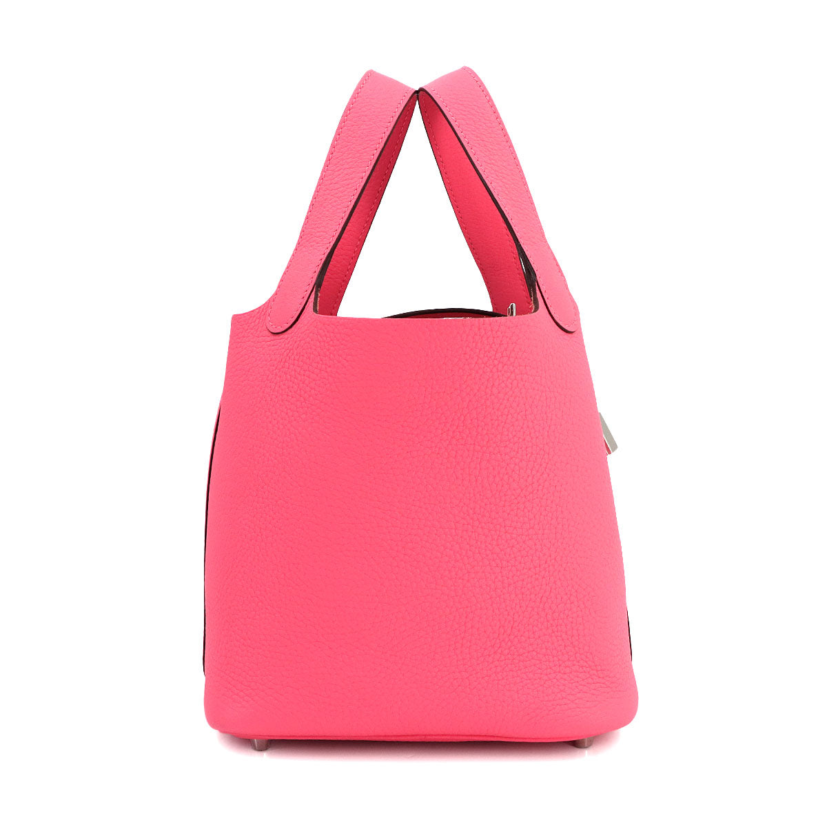 Picotin Lock PM Hand Bag Taurillon Clemence Rose Azalee