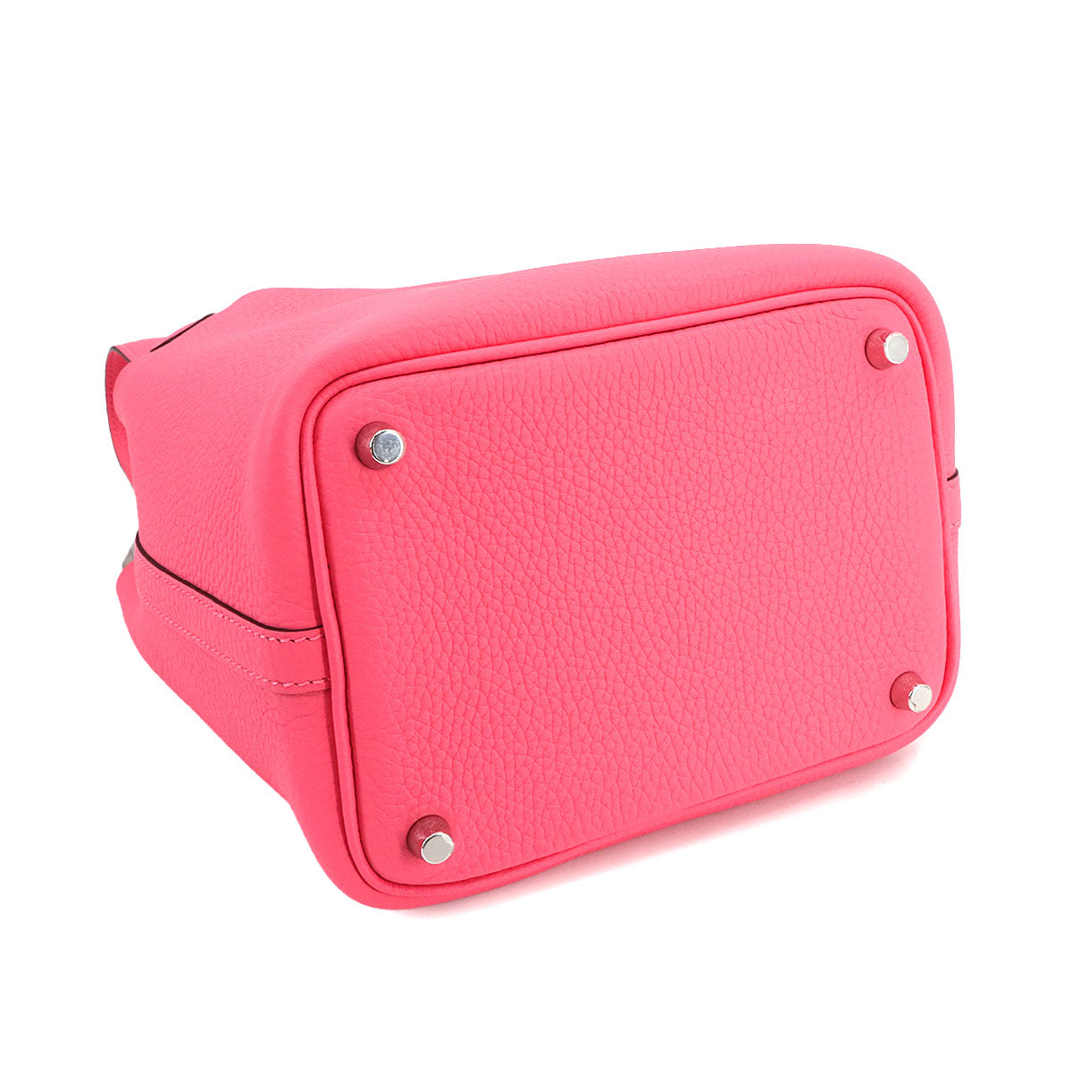 Picotin Lock PM Hand Bag Taurillon Clemence Rose Azalee