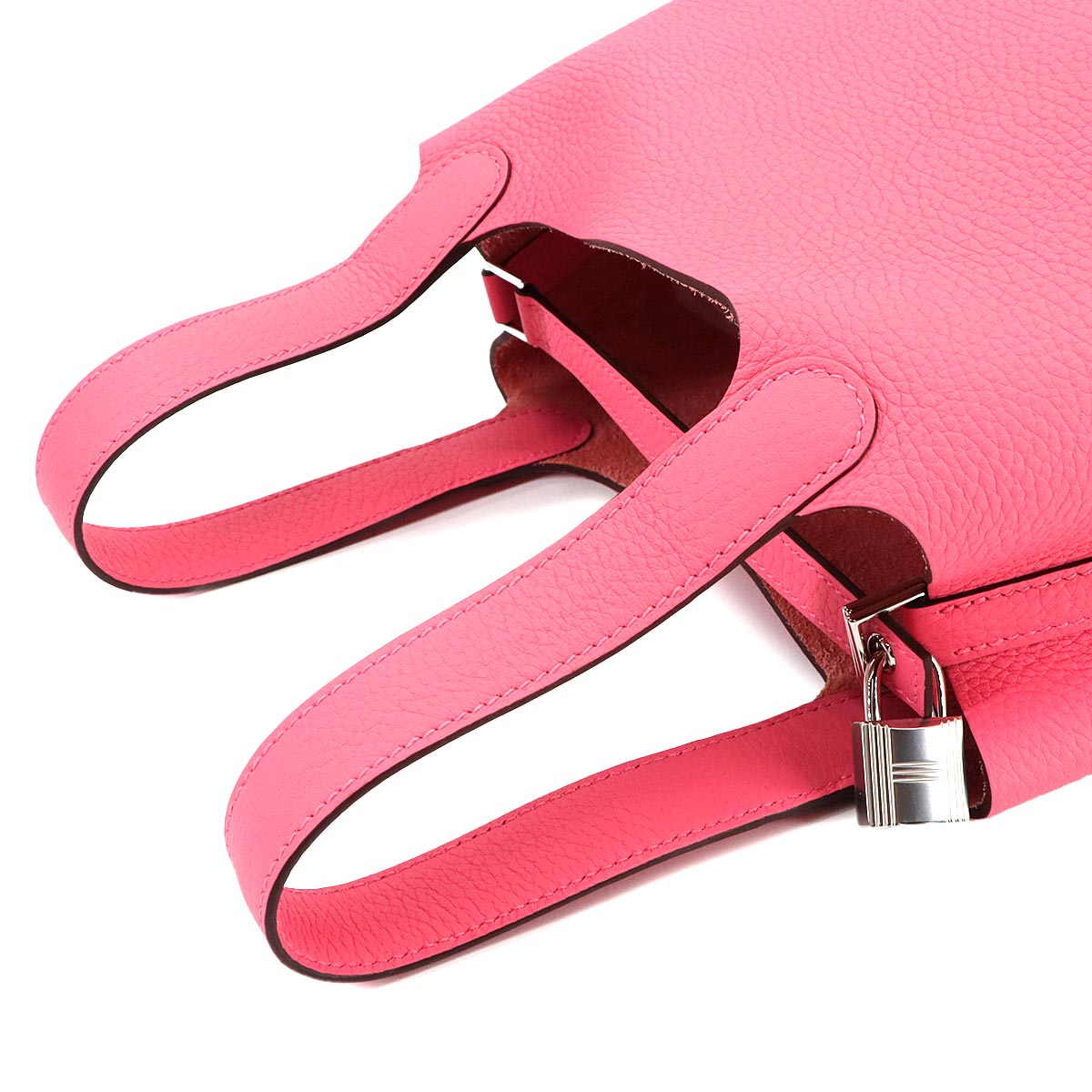 Picotin Lock PM Hand Bag Taurillon Clemence Rose Azalee