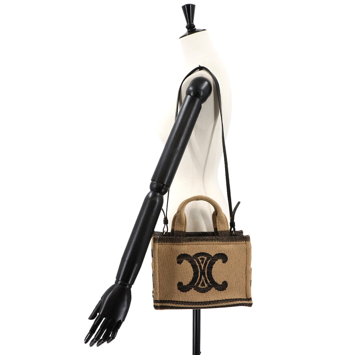 Small Cabas Thais Tote Shoulder Bag Canvas 199162 Triomphe