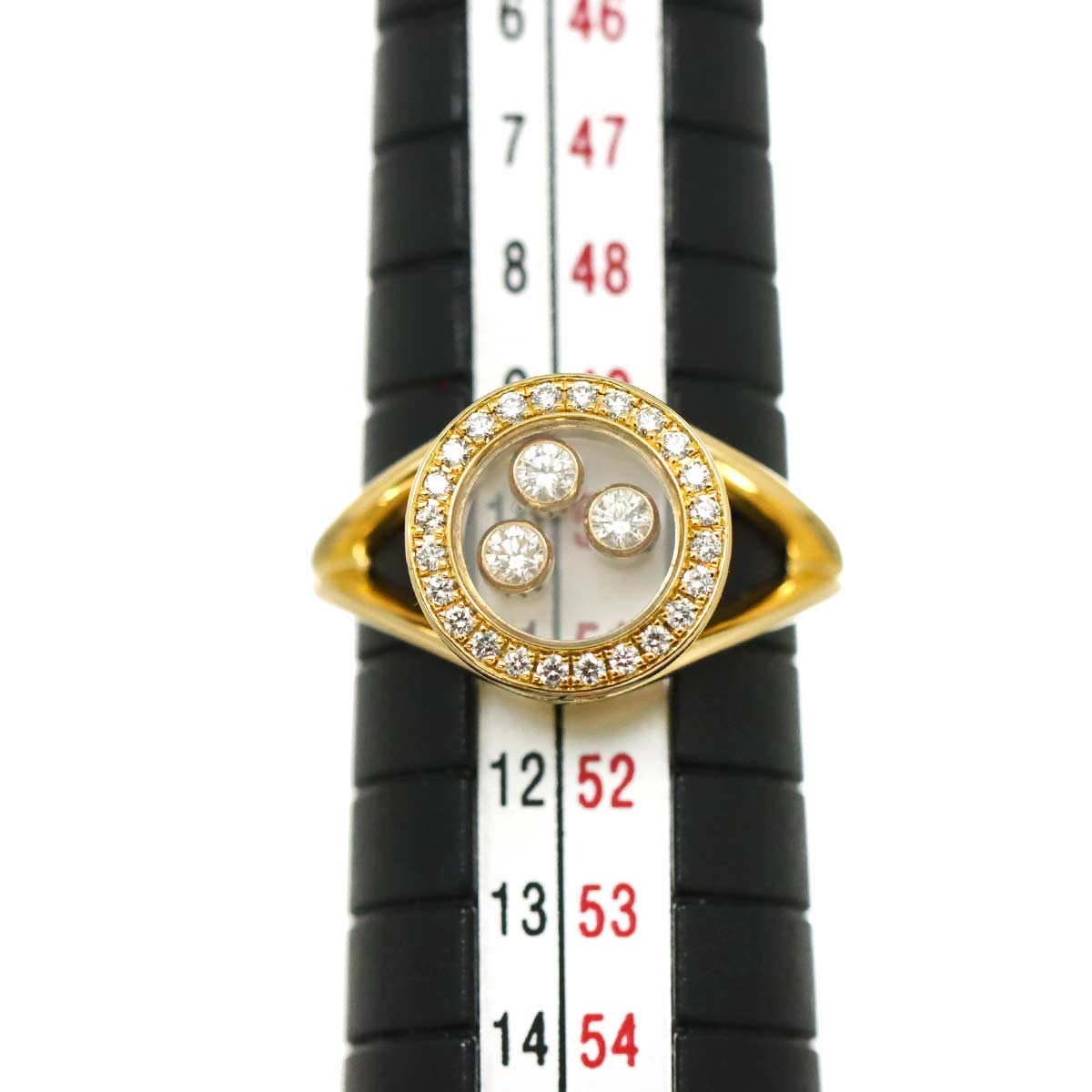 Happy Diamond Diamond Ring 18K YG 750 Size5.25(US)