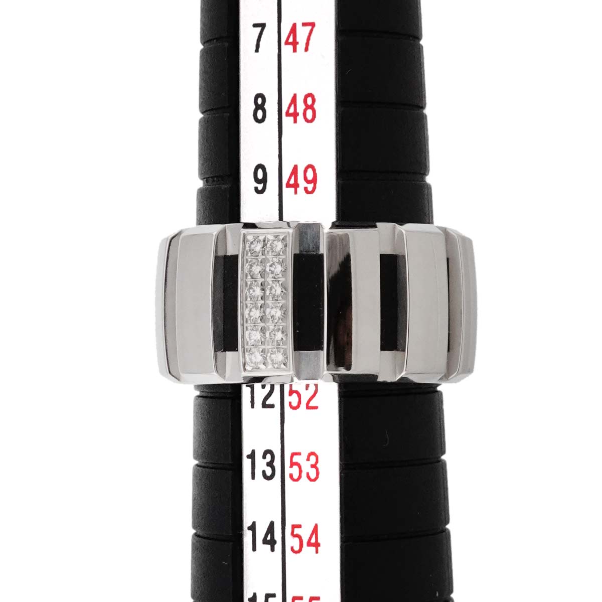 Class one Diamond Ring 18K K18 WG 750 Rubber Size51 5.25(US)