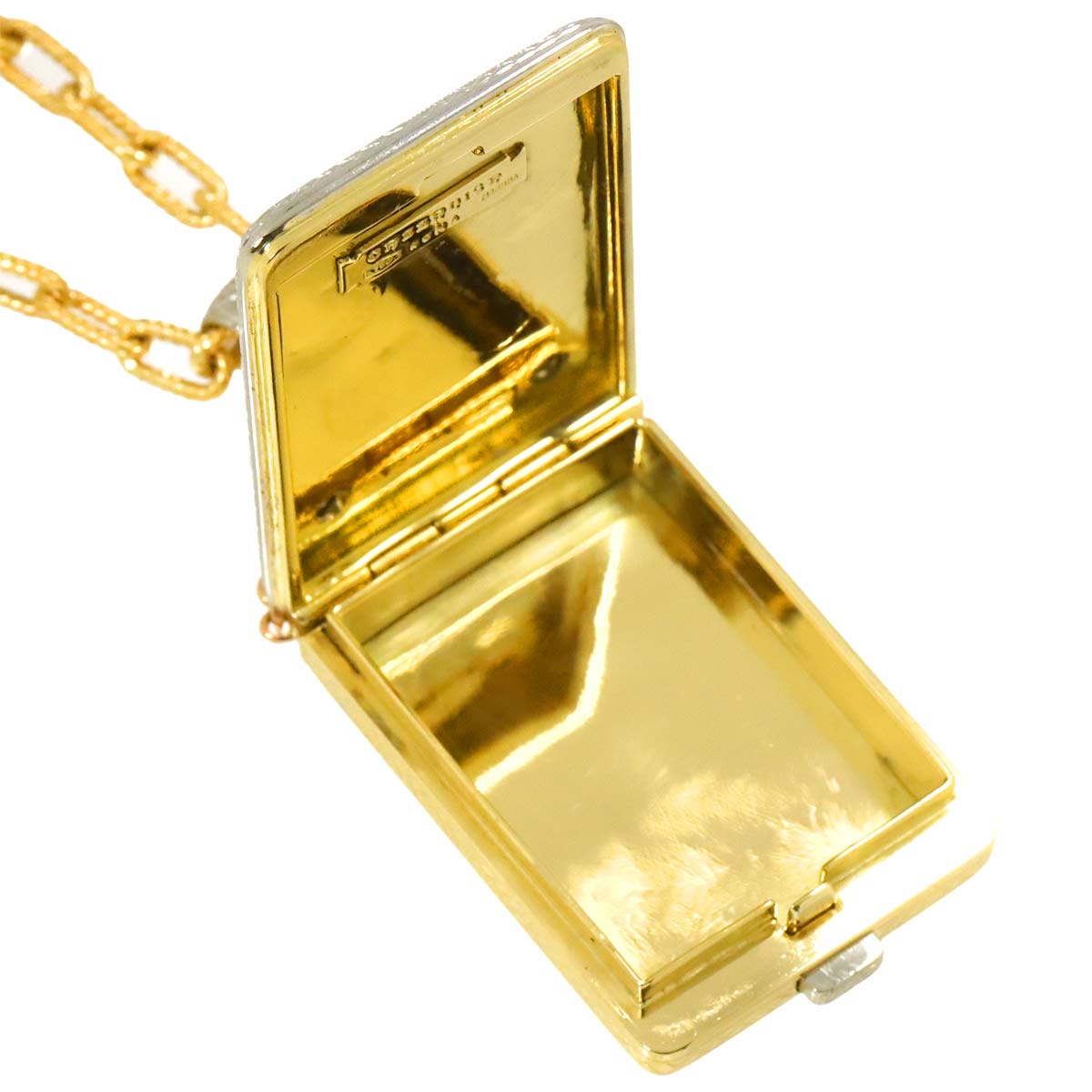 Sapphire Ruby Diamond Necklace 18K YG PG WG 750