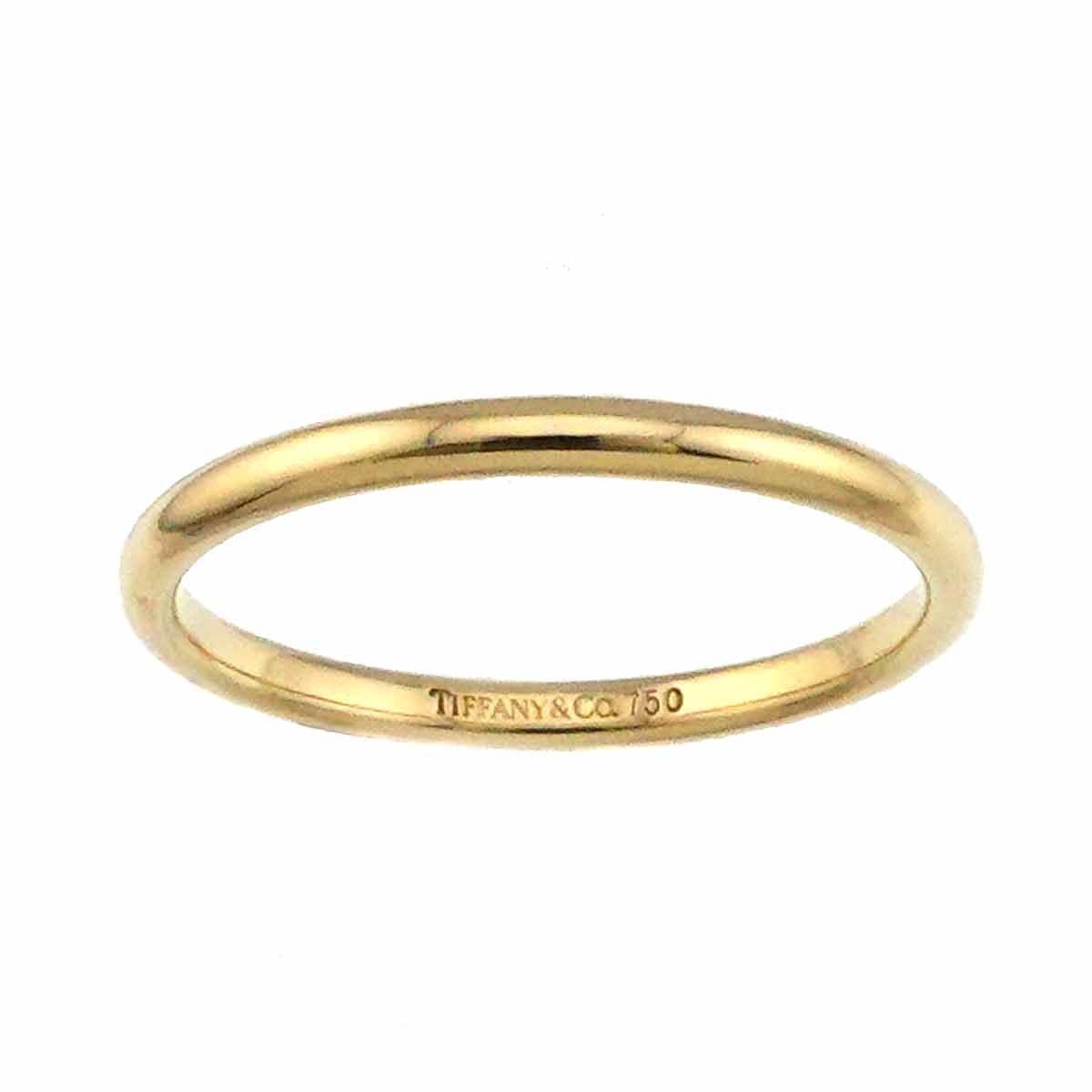 Classic Band Ring 18K Yellow Gold 750 size8.25(US)