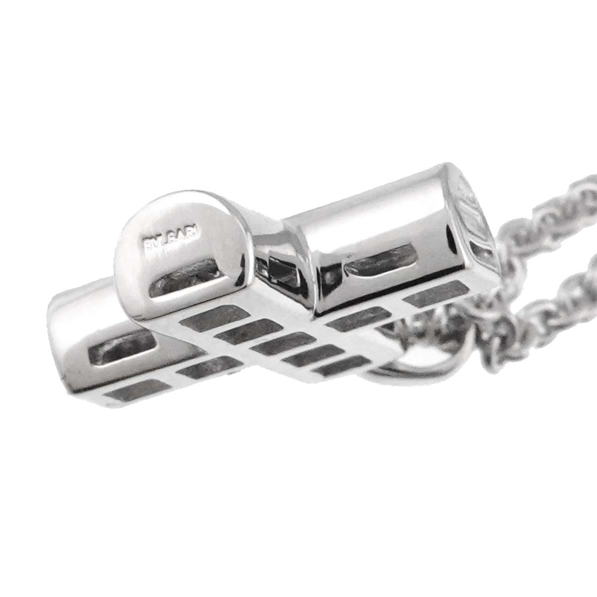 Cross Diamond Necklace K18 18K WG White Gold 750